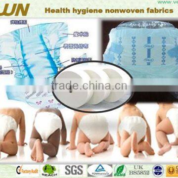 100% pp hydrophobic and hydrophilic baby diaper nonwoven fabric