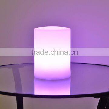 Cylinder table lamp with remote/APP/Mobile control for hotel home party