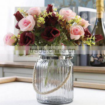 New Artificial Flowers Silk Bouquets of Roses Home Interior Decoration Flower photo-3