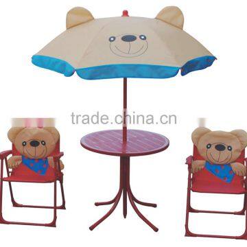 Kids portable folding garden furniture sets, children table and chairs