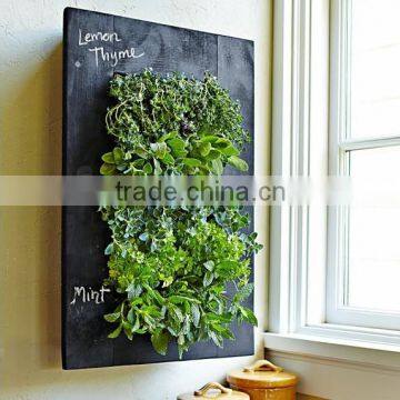 Wooden Chalkboard Wall Planter