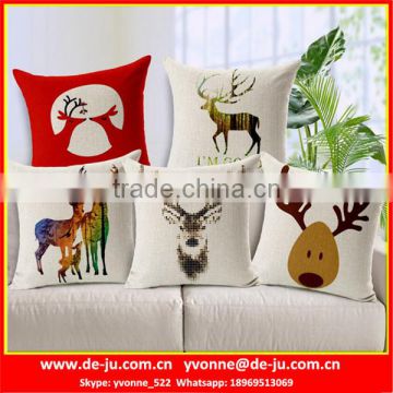 Elk Reindeer Wooden Sofa Seat Cushion