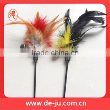 Long Feather Touch Pet Toy To Make A Cat Rod