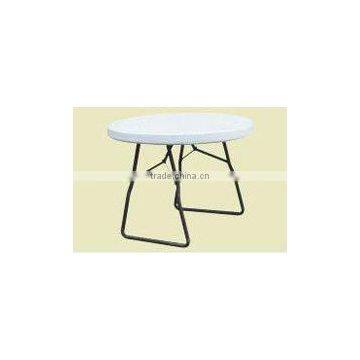 2014 Hot sale High quality blow mold round outdoor tile top table