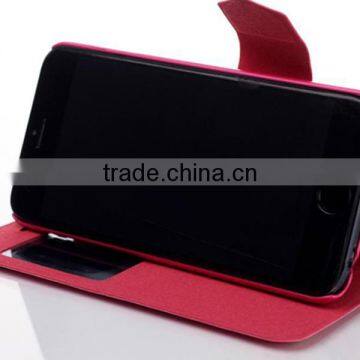 Slim Flip Covers PU Leather Case With Front View Window for IPhone 6 photo-3