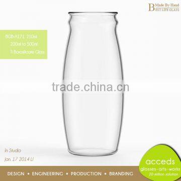 Eco-Friendly Handmade Baby Milk Water Bottles Glass