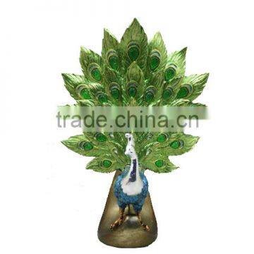 Polyresin Blue Peacock Home Decorations Gifts photo-4