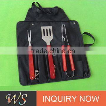 simple bbq accessory grill bbq tool set with oxford fabric bag packing and logo printed