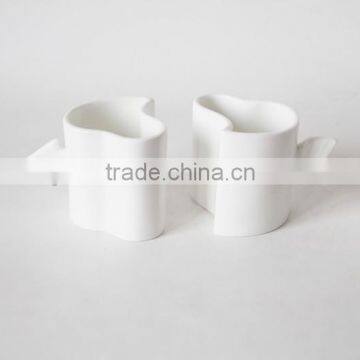 Heart Shape Ceramic Couple Cup photo-2
