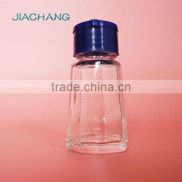 Tiny Vial Glass Table Condiment Holder With Plastic Hole Dispenser Lid photo-2