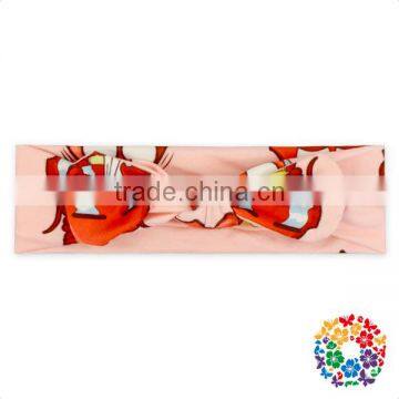 Animal Printed White Elastic Baby Knot Headband photo-5