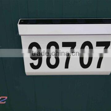 FQ-542 2016 New Environmental-friendly House Number Light,solar lighted address signs,doorplate light