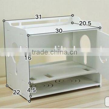 DIY PVC Multifunctional Flower Pattern Tidy Wires Power Cable Storage Organizer Box photo-6
