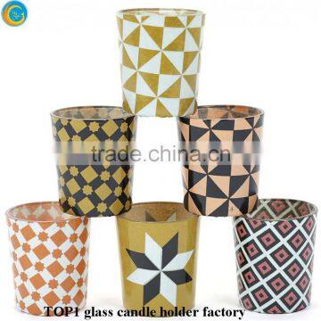 Printed Flower on the Glass Jars Containers for Candles From China Suppliers photo-5