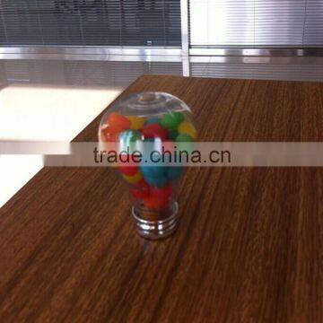 Mini Plastic PET Candy Jar And Container Light Bulb photo-2