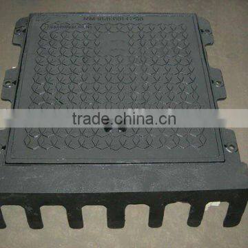 black bitumen coated iron casting manhole cover