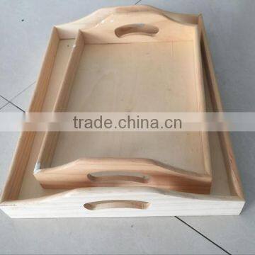 2016 Classic cheap natural wooden serving tray