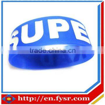 Debossed charity wristband/ (Party wristbands | cheap silicone wristbands )