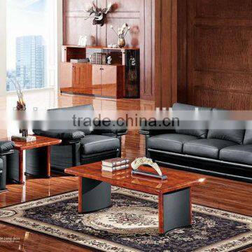 Office Furniture, Black leather office sofa,Elegant office reception sofa(BF08-0212)