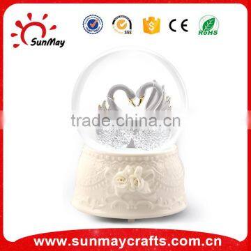 High Quality Custom Christmas Resin Glass Human Snow Globe With Santa Claus Inside photo-3