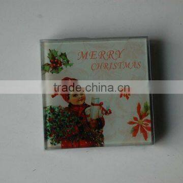 Christmas glass coaster decoration JA20-CL1762