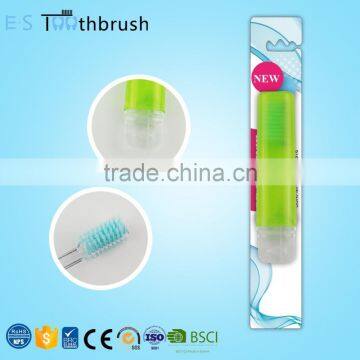 cheap hot selling disposable travel set hotel foldable travelling toothbrush