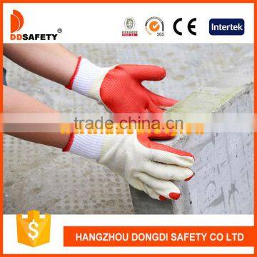 DDSAFETY 2017 Cotton Rubber Working Safety Glove 10 Gauge Bleach Cotton With Red Rubber Glove photo-2
