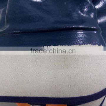 DDSAFETY Big Discount Dark Blue Nitrile Coated Cotton Hard Work Industrial Gloves photo-2