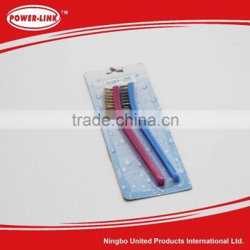 2pc BBQ cleaning rust wire brush plastic handle