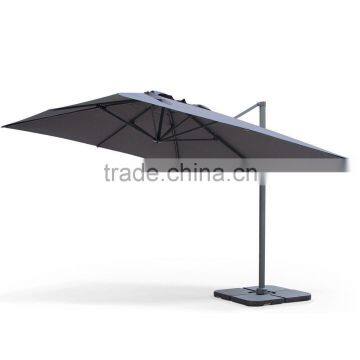 Big Rectangular Aluminium Patio Umbrella With Cover