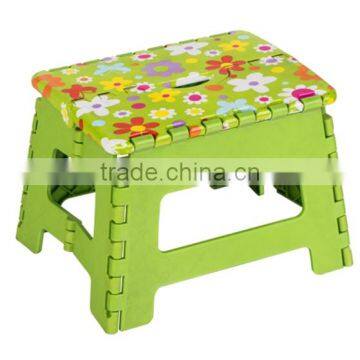 cute printing plastic stool for children