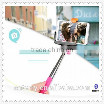 2014 hot selling wireless extendable mobile phone selfie stick