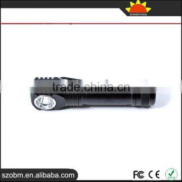 New Style B-D5 Auminum Alloy USB Rechargeable XPG-R5 LED 3 Modes LED Flashlight Torch With Clip photo-5