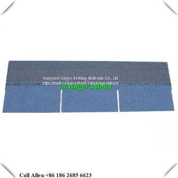 Colorful Fiberglass 3-tab Asphalt Shingle Roof Tile photo-2