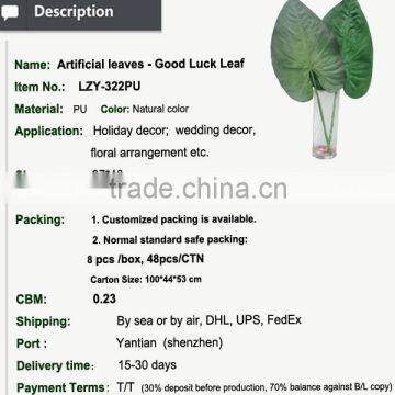Artificial Green Leaves Wall PU Leaves Artificial Leaves for Decoration photo-2