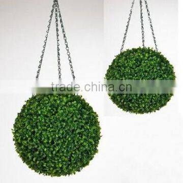 2PCS Decorative Hanging Artificial Topiary Grass Ball