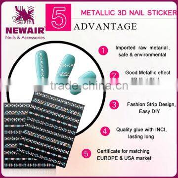 New Air Metallic Nail Art Sticker photo-6