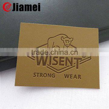 Personalized 3d oem artwork custom fashion designer jeans pu patches labels