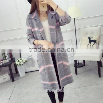 Wholesale Ladies Knitted Sweater Coat Women Long Knit Cardigan photo-6