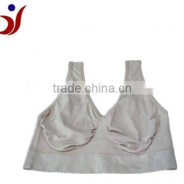 2014 js-900no padded cotton sport bra for fit women made by China Shantou Gurao manufactory (accept OEM)