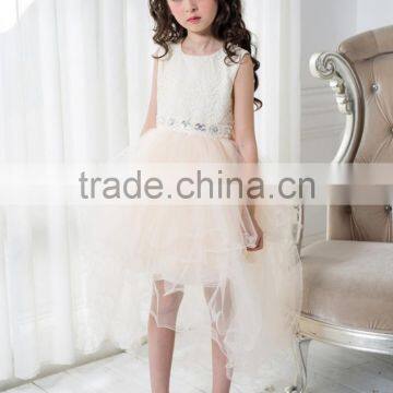 2017 Elegant Sequins Party Girl Dress Formal Clothes Baby Kids Clothing Girls Princess Dress photo-3