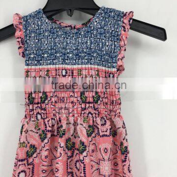 Girl Stock Floral Sleeveless Print Long Casual Dress photo-3