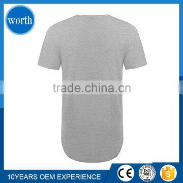Round Bottom t Shirt for Men Summer Clothing photo-2