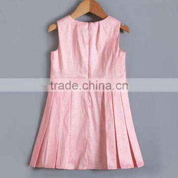 2017 Latest Wholesale Baby Clothes Hot Sale Cheap Clothing Children's Boutique Sleeveless Pink Summer Angel Dress for Baby Girl photo-2