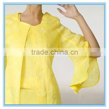 Women Church Suits Yellow Ladies Formal Skirt Suits Designs photo-2