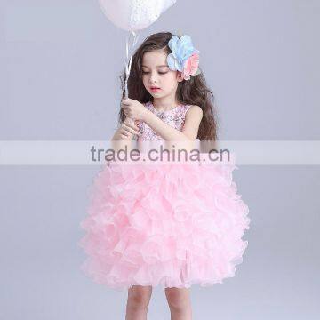 2017 show stage costumes princess dress for girls