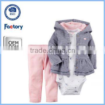 2016 High quality wholesale baby winter romper set