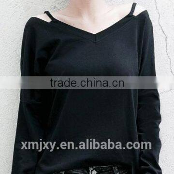 Wholesales Fashion T-shirt Long Sleeve Comfortable Designs for Ladies photo-5