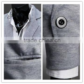 Latest Hot Sale England Style Fashion One Button Design Slim Men Jersey Casual Blazer photo-6