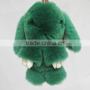 Myfur 2017 Hot Sale Lovely Rex Rabbit Fur Keychain for Bag photo-2